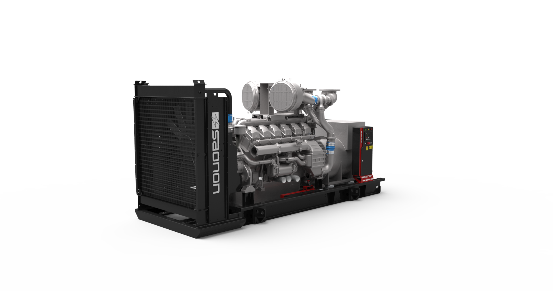 20190419104425584 Saonon Open Type Genset Powered by Perkins